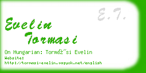 evelin tormasi business card